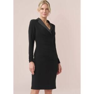 silk black dress 80s YSL Black Silk Velvet Dress | M